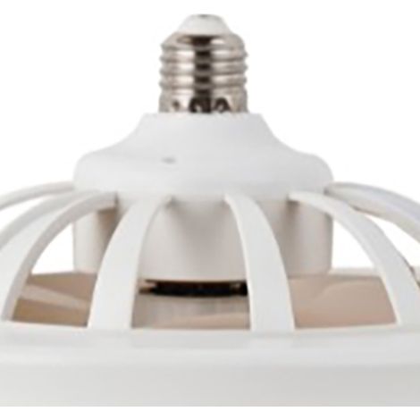 Plafonnier ventilateur 30W ABS 25cm 2-en-1 Blanc E27 LED Mini Luminaire Ventilateur de Plafond Salon (1/5)