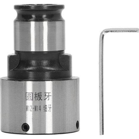 Mandrin rond pour filière 31mm Ø extérieur, acier carbone précis, pince de taraudage à collet pour tour, filetage fin. (1/5)