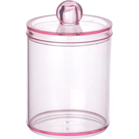 Boîte De Rangement Pour Cotons-Tiges - Boîte Transparente En Plastique PS - Pour Salle De Bain Et Voyage - 11 X 7 Cm - 1 Pièce