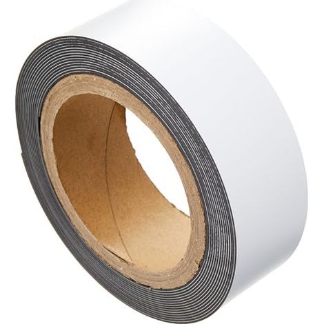 Ruban Magnétique pour Etiquetage et Marquage Blanc Sécable Résistant L5 m x l50 mm1.5mm (1/5)
