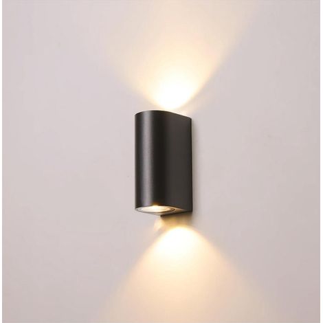 Applique noire extérieur double faisceau GU10 IP54 (1/4)