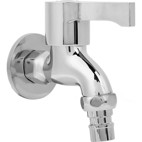 G1/2" Edelstahl-Wandarmatur für Waschmaschine und Trockner, Kaltwasseranschluss