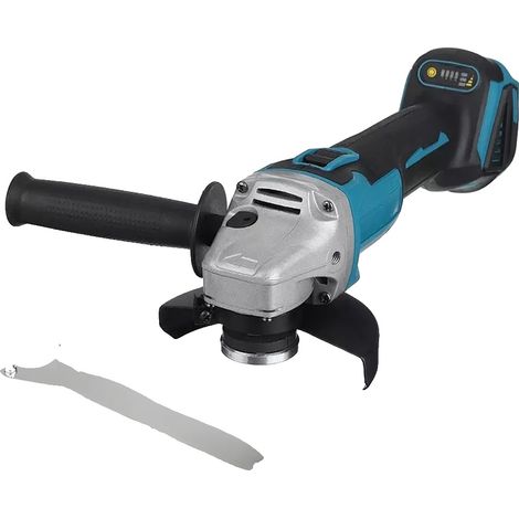 Amoladora angular, motor sin escobillas, velocidad ajustable, batería no incluida. (1/2)