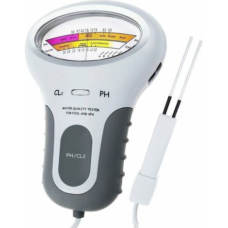 Testeur Ph Et Chlore - Numérique Portable Avec Sonde - Pour Piscine Spa Aquarium - Précision 0 01 - Alimentation Pile AA - 1 Pièce