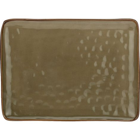 ROSE & TULIPANI Concerto Grigio Tortora Vassoio Rettangolare 26 x 26,5 (1/4)