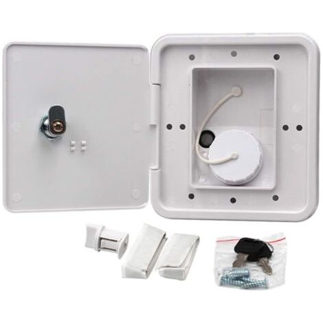 Bouchon de remplissage d'eau pour camping-car, avec verrouillage par gravité, accessoires de verrouillage de trappe d'entrée pour camping-car, remorque, voitures, couvercle de réservoir de yacht (1/5)