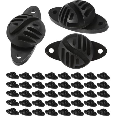 Fence Insulators - 100 Pieces Electronic Post With Screw Insulator Fence Replacement 3.5x7cm For Garden Lawn Coop Backyard Outdoor Ranch Patio Livestock (1/5)