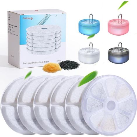 Katzenbrunnenfilter – 6er-Pack Filter für 3,2-Liter-Katzenbrunnen (1/4)