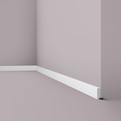 Skirting NMC FT1 WALLSTYL Noel Marquet Decorative moulding Panel moulding Frieze moulding contemporary design white 2 m (1/4)