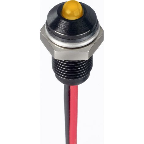 Panel LED LED lumineux Jaune RS PRO, dia. 6mm, 1.8 3.3V c.c., taille de la lampe 3 mm, IP67 ( Prix pour 1 ) (1/3)
