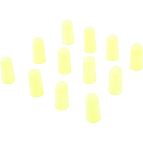 Lot de 12 bouchons d'oreille en mousse jaune, insonorisants, réduction de bruit efficace de 36 dB. Bouchons d'oreille souples en mousse. (1/5)