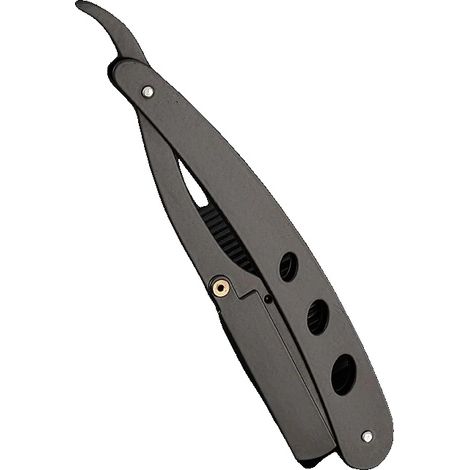 Maquinilla de afeitar manual con cuchillas reemplazables, color negro. (1/2)