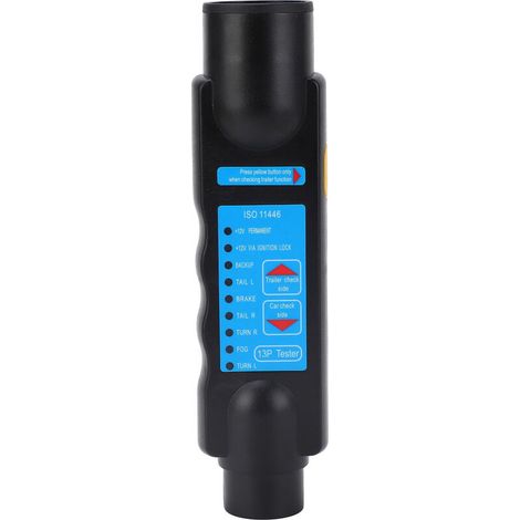 13-pin Trailer Spark Plug Tester, Heavy Duty 12V Car Trailer Wiring Circuit Diagnostic Tool with LED Indicator for Motorhomes and Cars (1/5)