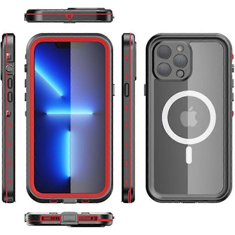 1 pc iPhone 13 Étui étanche - IP68 Imperméable Protection du corps double couche Shockproof Protecteur d'écran intégré Protection (1/5)