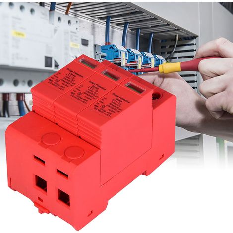 Parafoudre DC 3.0kV 20kA 3P, Protection contre la foudre, Dispositif parafoudre triphasé pour installation électrique (1/5)
