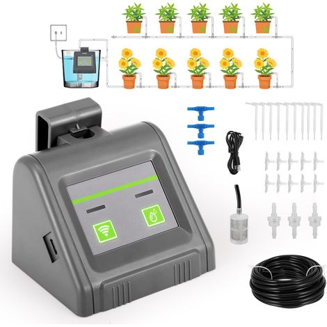Automatisches Bewässerungssystem, WiFi-Bewässerungssystem, Tropfbewässerungsset, APP-Fernbedienung, Bewässerungssystem für Zimmerpflanzen (1/5)