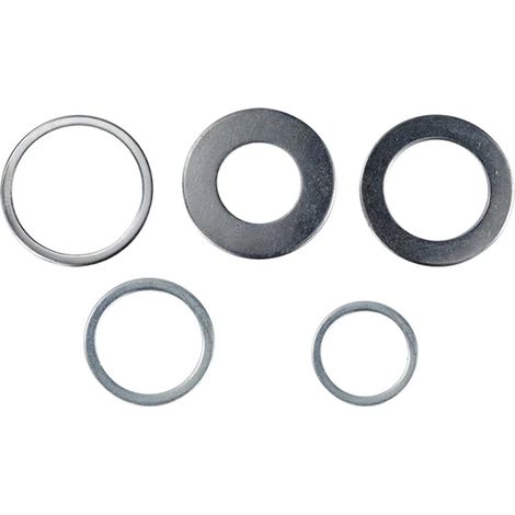 Anneaux de réduction de scie Circulaire Anneau de Conversion de Disque de Coupe en Acier Inoxydable à Grande Vitesse Outils de Travail du Bois 5 pièces en Acier Inoxydable (1/5)