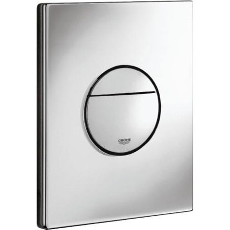 Grohe – Plaque de commande WC double touche – Montage horizontal/vertical – 156 x 197 mm – En ABS – Finition chrome éclatant – 38765000-Karteo (1/5)