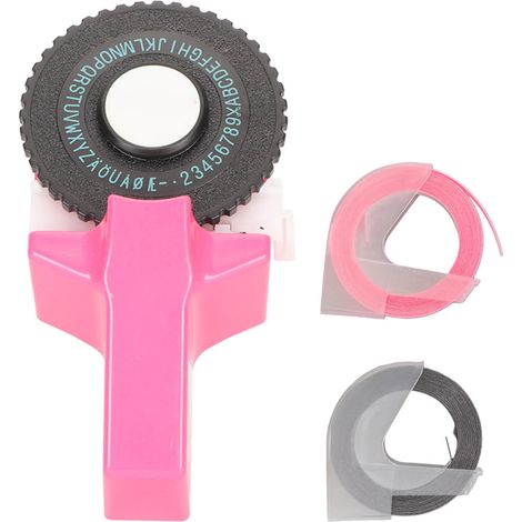 Pochoir manuel portable design ergonomique pour création d'étiquettes en relief, imprimante manuelle légère pour scrapbooking et bricolage créatif. (1/5)