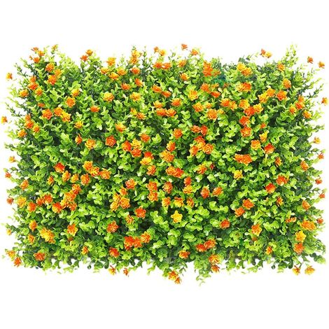 Tapis de gazon artificiel, haies artificielles pour la décoration de jardin et de cour (1/4)