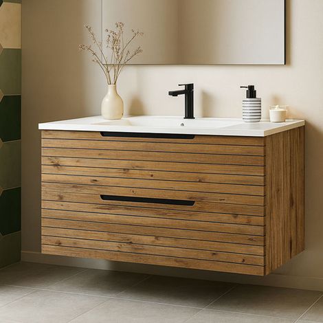 Kibath Mueble+lavabo KEN 80x45 cm desierto 2c susp. (1/5)