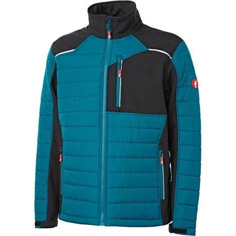 Hybrid-Steppjacke petrol/schwarz Gr. M Fortis