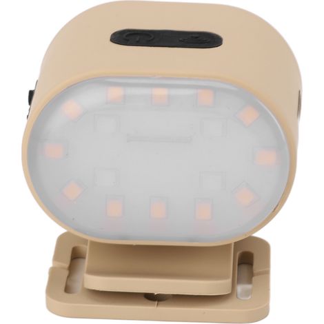 Magnetische LED-Stirnlampe mit Induktionsfunktion, wasserdicht (IPX4), wiederaufladbar, zum Anclipsen, geeignet für Outdoor-Aktivitäten wie Wandern, Camping und Angeln, beige (1/5)