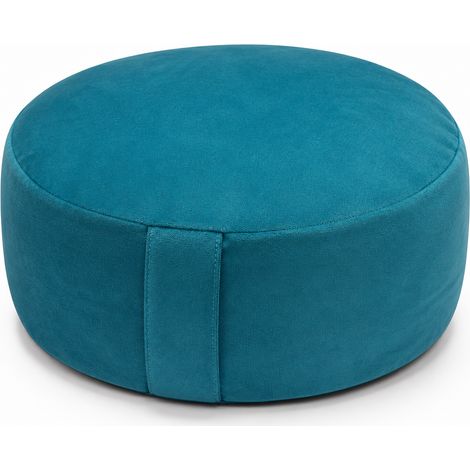 Coussin de Méditation Épais pour Yoga Bleu 33 x 13 cm (1/5)