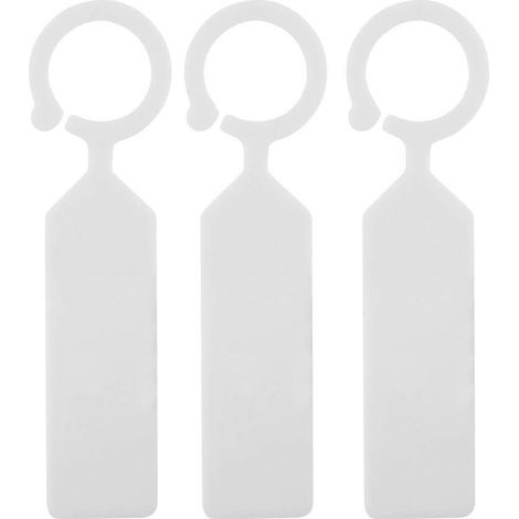 100pcs branche de plastique étiquettes Marqueurs Arbre Plante Plastique Jardin accroché rigides étanche Tag étiquettes Nursery seedling Marker blanc (1/5)