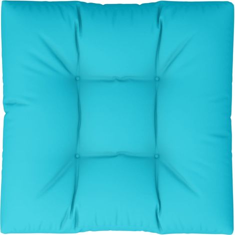 Palettenkissen Türkis 80x80x12 cm Stoff vidaXL