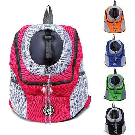 Valp Resa Hundetragetasche, tragbarer Rucksack zum Tragen vor dem Bauch, rosa, Größe M (1/4)
