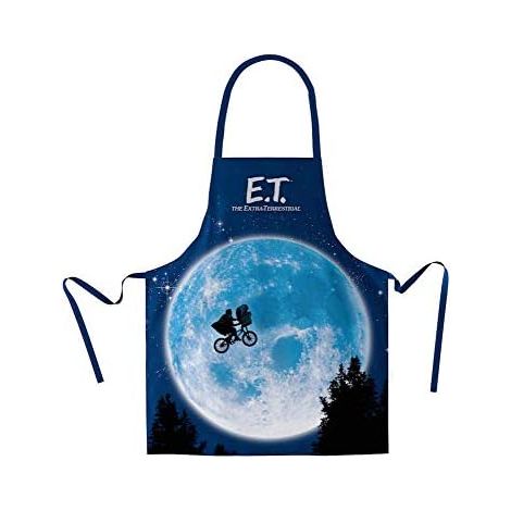 SD TOYS - Delantal Poster E.T. - Adulto Unisex - Color Azul - Packaging Cartón - 1 unidad - Talla única