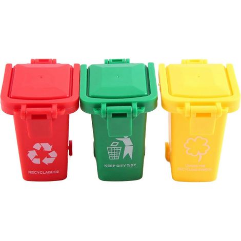 Camion poubelle jouet, lot de 3 pièces de rechange pour camion poubelle jouet, poubelle réaliste (1/5)