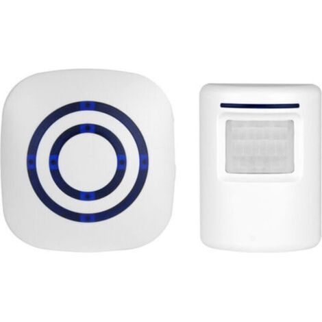 BeiLan Wireless Doorbell Kit Electric Door Chime with 1 Receiver and 1 PIR Motion Detector Sensor Visitor Alert Security Alarm with 38 Melodies at 3 Level Volumes- (1/5)