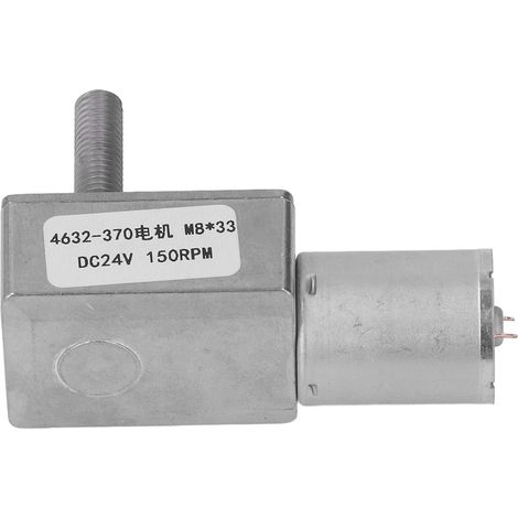 Moteur à vis sans fin turbo, micro-réducteur à torsion élevée, 24 V CC, M8x33 mm, outils électriques, 150 tr/min (1/5)