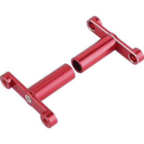 Support phare moto avant fourche TMAX530 SX DX rouge, kit fixation lampe moto YAMAHA, support double optique (1/5)