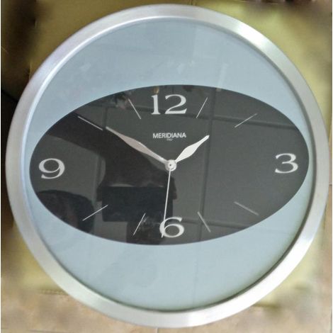 Orologio da parete in alluminio Quadro ovale Moderno 34 cm MADE IN ITALY (1/2)