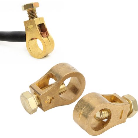 2PCS Collier de Câble de Batterie en Forme O 16‑18mm Universel pour Voitures, Camping‑Cars, Bateaux