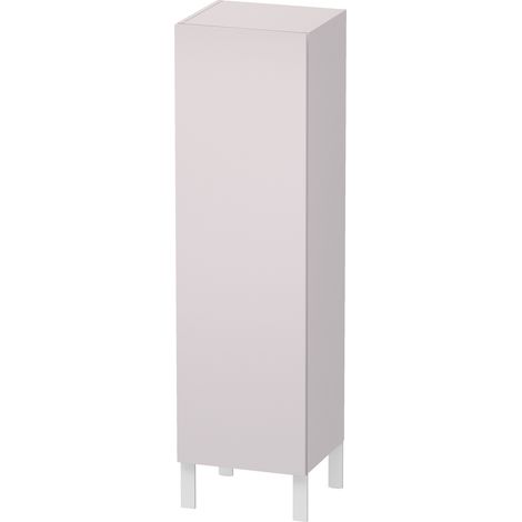 Armadio Duravit L-Cube semi-alto larghezza 400 mm, profondità 363 mm, 1 anta, cerniera a destra, colorazione: Laccato Bianco Lilla Seta opaco Laccato opaco - LC1178R8787 (1/5)