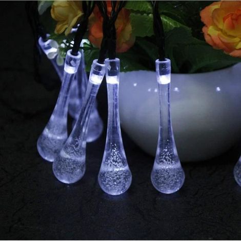 Guirlande Lumineuse Solaire Extérieure 7m 50Led - - Blanc - Intérieur