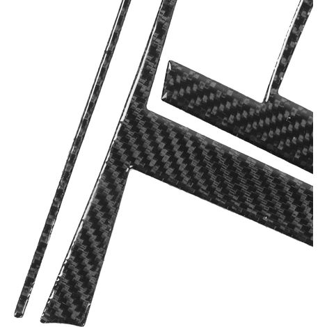 Modifikationen für Toyota Prius 2012-2015: Carbonfaser-Displaypanel, Seitenverkleidungssatz A, 3-teiliger Satz für Rechtslenker. (1/5)
