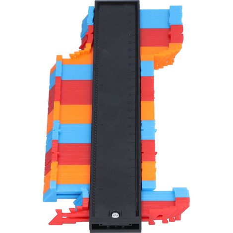 Konturenlehre, Werkzeug zum Abpausen unregelmäßiger Formen, Schweißen, Holzbearbeitung, mehrfarbig, 26 cm (1/5)