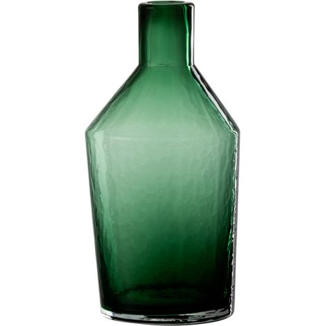 Vase Bouteille en Verre "Sigma" 28cm Vert
