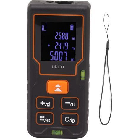 Télémètre Laser portatif de haute précision, télémètre portatif pour la Construction technique, le travail du bois, 100m/328,1 pieds (1/5)