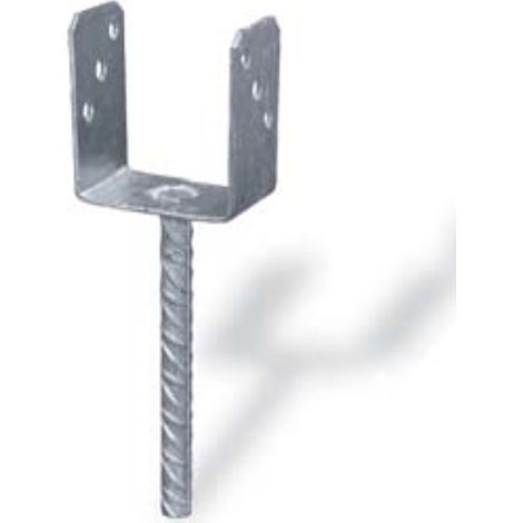 CONDY - SUPPORTO AD U PER PALI 141X60X400MM