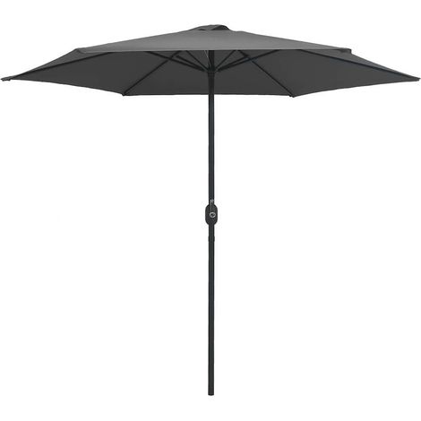Ombrellone Parasole da Esterni con Palo in Alluminio 270x246cm Antracite (1/5)