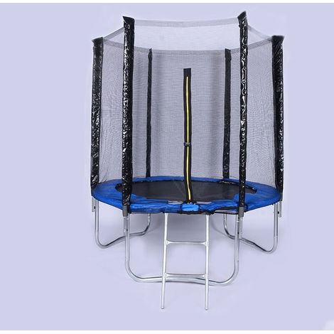 Ersatznetz für Trampoline, Sicherheitsnetz für Trampoline mit Reißverschluss, 1,83 m (6 Fuß), Zubehör für Freizeittrampoline, engmaschiges Netzgewebe, verschließbarer Eingang (1/5)