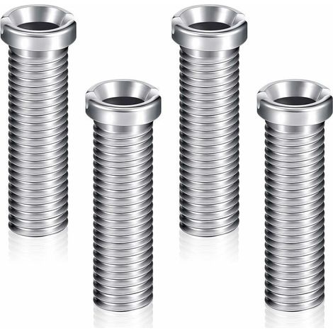 Lot de 4 vis de panier d'évier 45 mm – Acier inoxydable – Vis à tête creuse pour éviers céramique – Fixation sécurisée bouchon filtre (1/5)