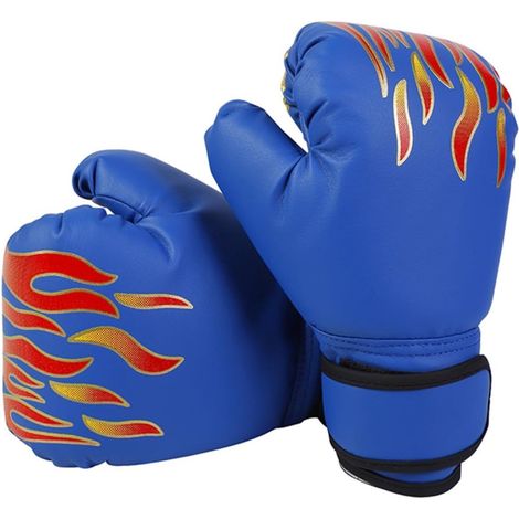 Guantoni da boxe - Protezioni per le dita - Protettivi - 20×12 cm - Unisex - Guantoni da boxe per arti marziali - Blu (1/4)