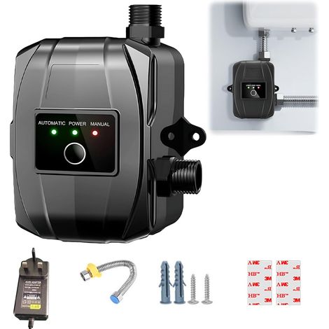 Pompe d'augmentation de pression 24 V automatique Pompe d'augmentation de l'eau domestique mini pompe de douche chaude et froide pour l'eau du robinet,salle de (1/5)